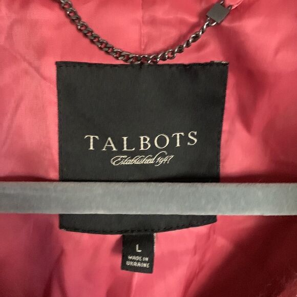 Talbots pink mohair wool blend peacoat - Picture 3 of 11